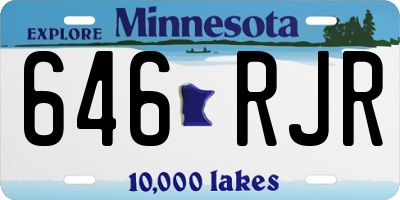 MN license plate 646RJR