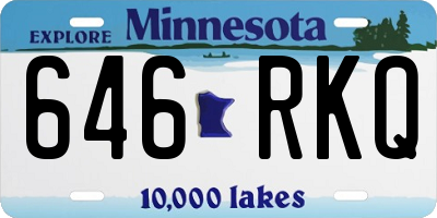 MN license plate 646RKQ
