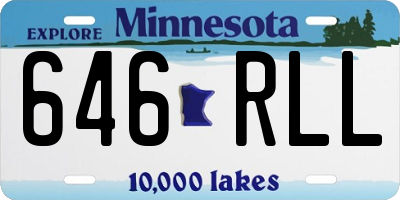 MN license plate 646RLL
