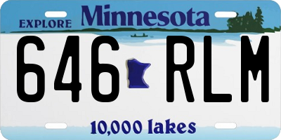 MN license plate 646RLM