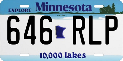MN license plate 646RLP