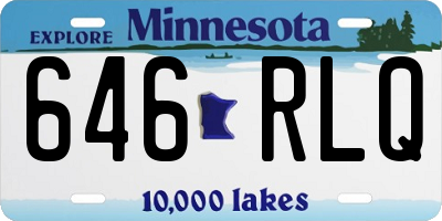MN license plate 646RLQ