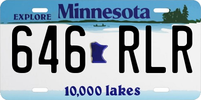 MN license plate 646RLR