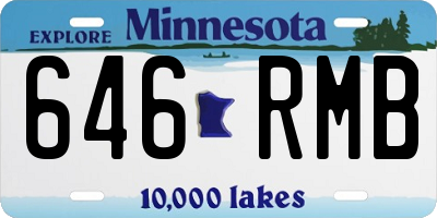 MN license plate 646RMB
