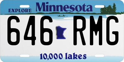 MN license plate 646RMG
