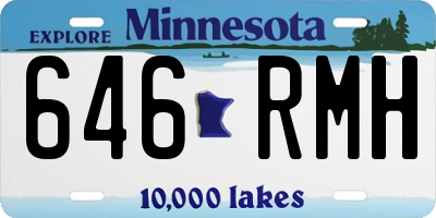 MN license plate 646RMH