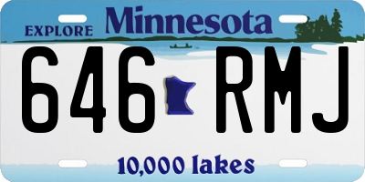 MN license plate 646RMJ