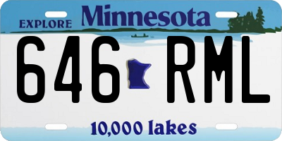 MN license plate 646RML