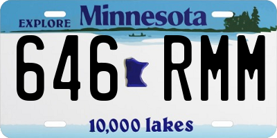MN license plate 646RMM