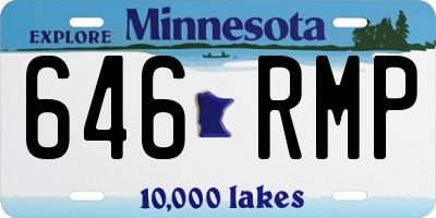 MN license plate 646RMP