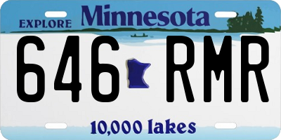 MN license plate 646RMR