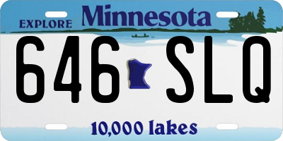 MN license plate 646SLQ