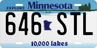 MN license plate 646STL