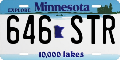 MN license plate 646STR