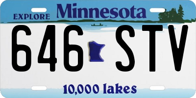 MN license plate 646STV