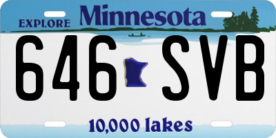 MN license plate 646SVB