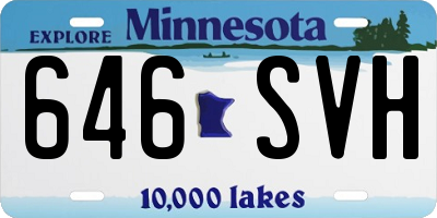 MN license plate 646SVH