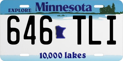 MN license plate 646TLI