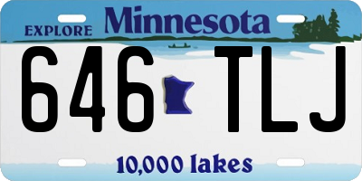 MN license plate 646TLJ