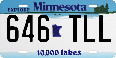 MN license plate 646TLL