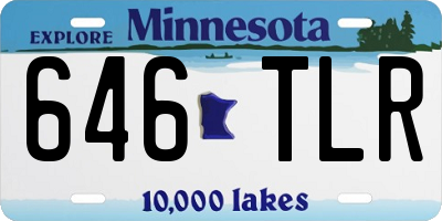 MN license plate 646TLR