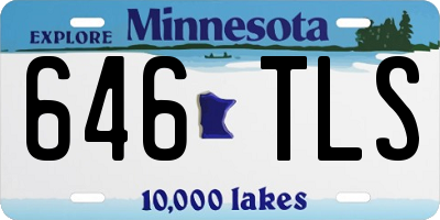 MN license plate 646TLS
