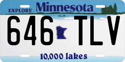 MN license plate 646TLV