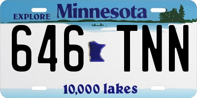 MN license plate 646TNN