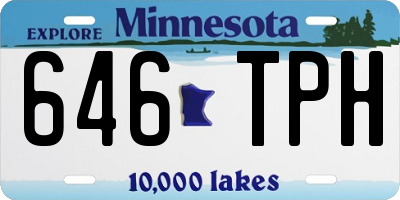 MN license plate 646TPH