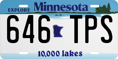 MN license plate 646TPS
