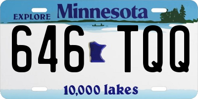 MN license plate 646TQQ