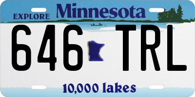 MN license plate 646TRL