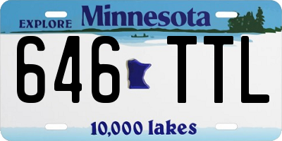 MN license plate 646TTL
