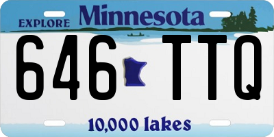 MN license plate 646TTQ