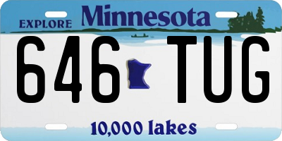 MN license plate 646TUG
