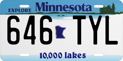 MN license plate 646TYL