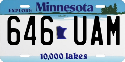 MN license plate 646UAM