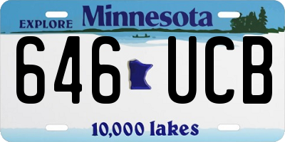 MN license plate 646UCB