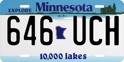 MN license plate 646UCH