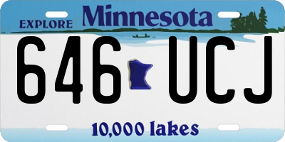 MN license plate 646UCJ