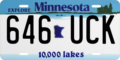 MN license plate 646UCK