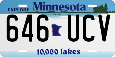 MN license plate 646UCV