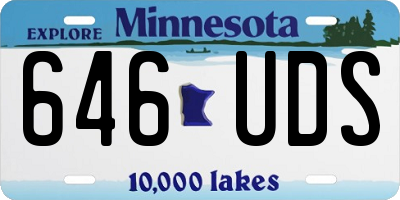 MN license plate 646UDS