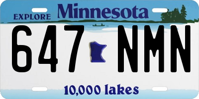 MN license plate 647NMN