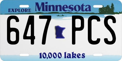 MN license plate 647PCS