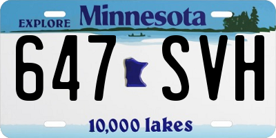 MN license plate 647SVH