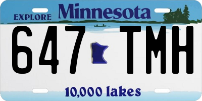 MN license plate 647TMH