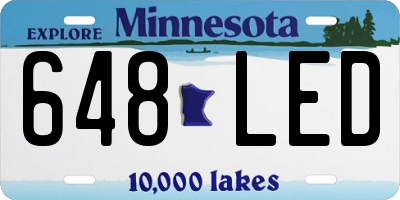 MN license plate 648LED