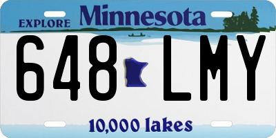 MN license plate 648LMY