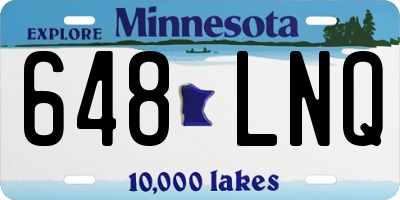 MN license plate 648LNQ